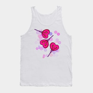 Candy heart lollipops Tank Top